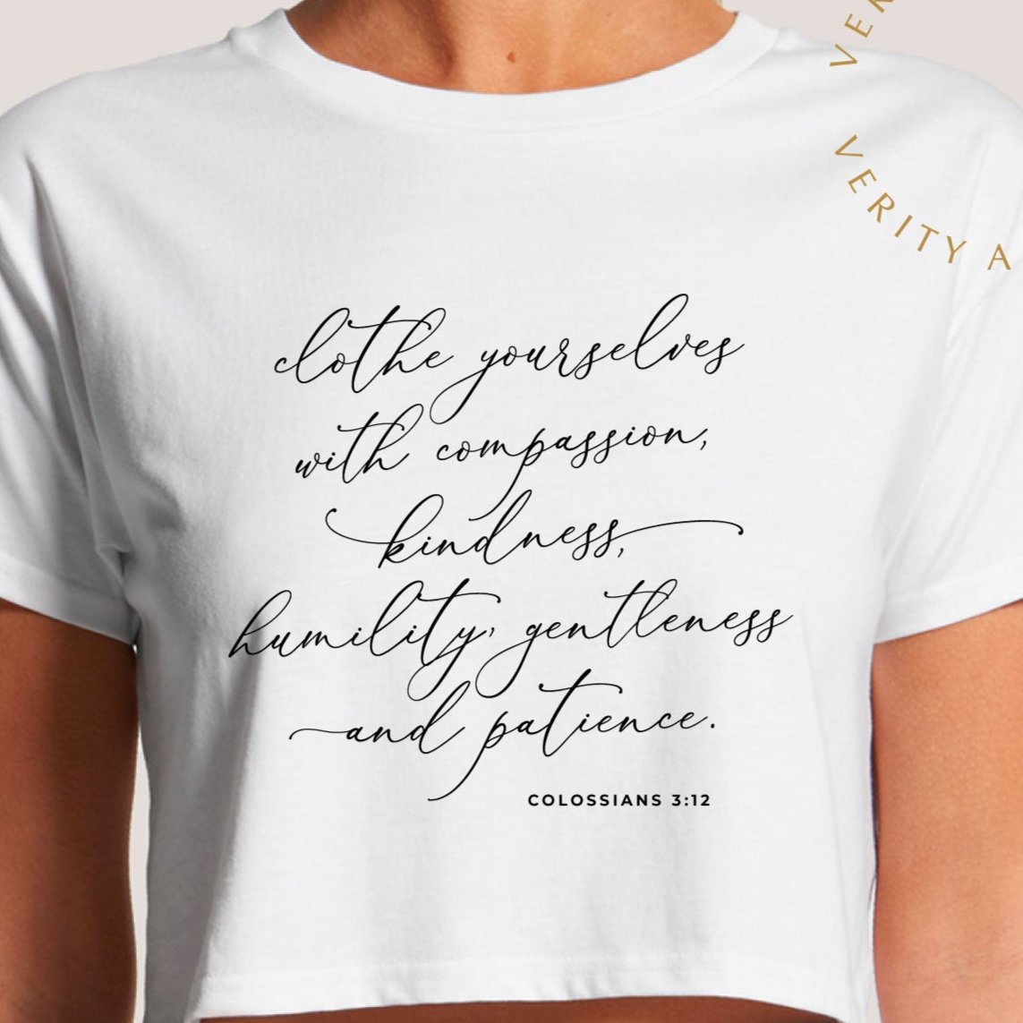 Colossians 3:12 Women's Crop Tee