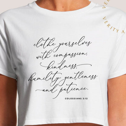 Colossians 3:12 Women's Crop Tee