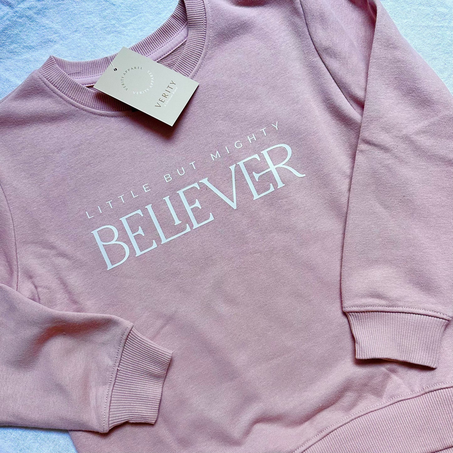 Little Believer Kid's Crew - Blush