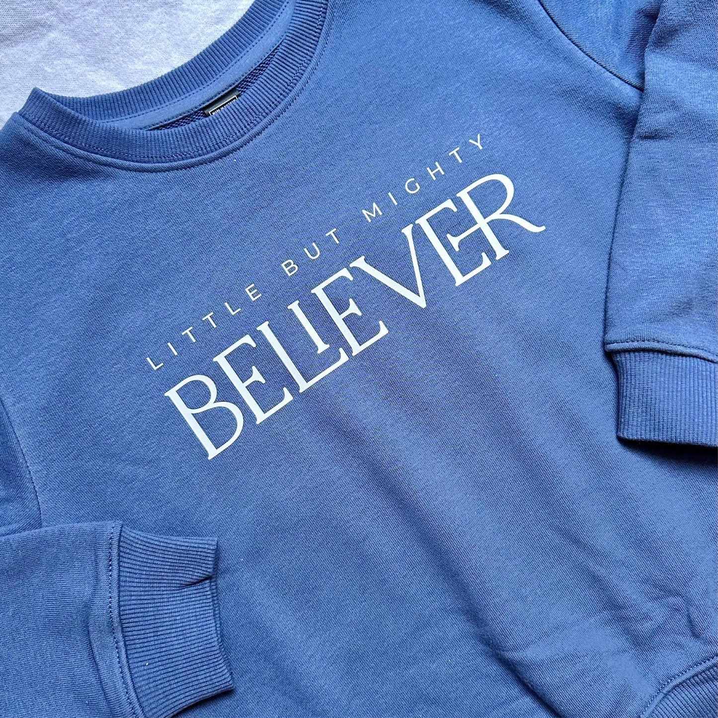 Little Believer Kid's Crew - Diesel Blue